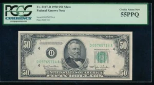 AC $50 1950 Cleveland FRN PCGS 55PPQ Fr 2107-D - Picture 1 of 2