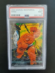 1993 Marvel Masterpieces Thing -PSA 9- Comic Card Skybox Avengers MCU - Picture 1 of 1