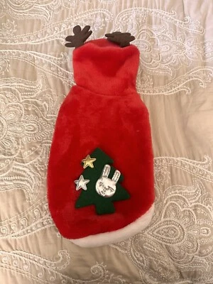 Dog Fleece Santa Reindeer Coat Jacket Costume Small - Image 1 of 4