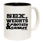 Gym Swps Weights Protein Shakes D1 Red Gift Boxed Funny Mugs Novelty Coffee Mug