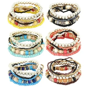 Ayyufe Boho Women Bracelets Pack Of 7 - Picture 1 of 1
