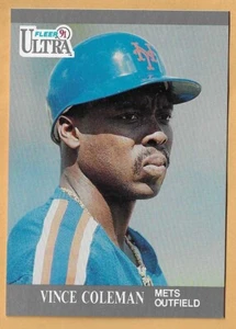 VINCE COLEMAN NEW YORK METS #212 - FLEER ULTRA 1991 - Bild 1 von 2
