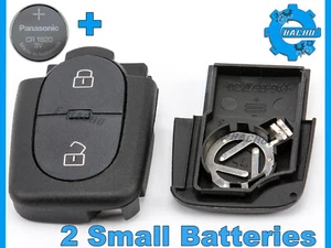 LLAVE MANDO FUNDA SE ADAPTA A AUDI A3 A4 A6 TT VW GOLF BORA SEAT + 2x CR1620 BAT - Imagen 1 de 3