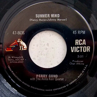 Perry Como ** - Summer Wind / Oowee, Oowee - Ex Con 1965 US Import 7" - Image 1 of 2