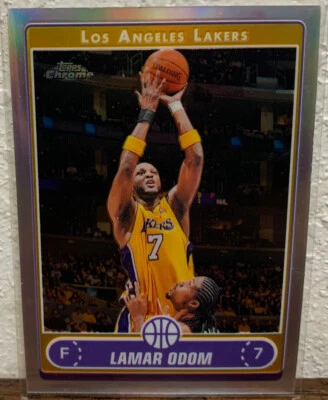LAMAR ODOM 2006-07 TOPPS CHROME REFRACTOR - Image 1 of 2
