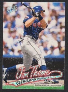 1997 FLEER ULTRA PLATINUM MEDALLION #380 JIM THOME INDIANS RARE VG-EX COND
