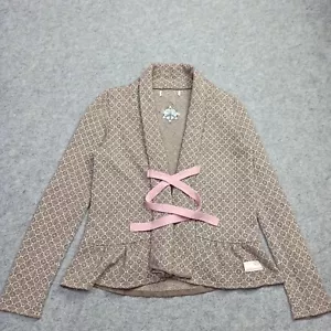 Cardigan Odd Molly lana di agnello 2 - M marrone cravatta scialle maglione Fair Isle 654 - Foto 1 di 12