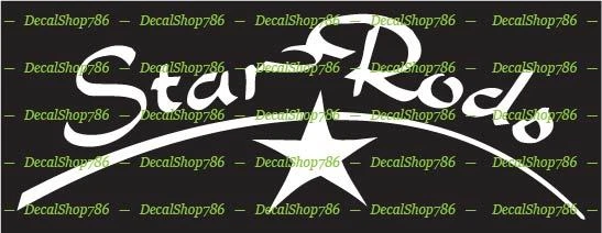 Star Fishing Rods - Outdoor Sports - Vinyl Die-Cut Peel N' Stick Decal/Sticker