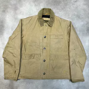 Timberland Chore Jacket Mens XS Vintage Weather Gear Full Zip Barn Coat, Beige - Picture 1 of 12