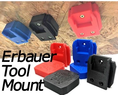 Tool Mount for Erbauer ETX Driver Power Tools / Drill Undershelf or Wall Mount