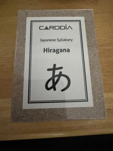 CARDDIA Japanese Syllabary Hiragana w/Stroke Order Diagrams & Examples 104 Cards - Picture 1 of 3