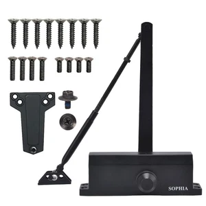 Gewerblicher Türschließer Klasse 2, Automatischer automatischer Türschließer Schwerlast, Hydrau... - Bild 1 von 6