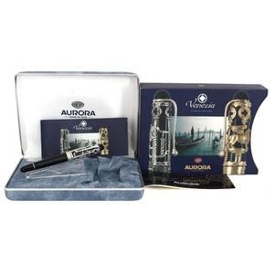 2004 AURORA VENEZIA SPECIAL ED STERLING CAP OVERLAY FÜLLFEDERHALTER NIE EINGEFÄRBT - Bild 1 von 12