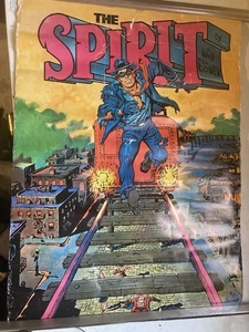 1977 Spirit Poster By Will Eisner Train Great Graphics - Picture 1 of 3
