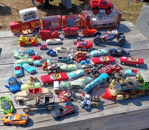Cars trucks trains vintage collection lot mattel Harley Davidson Ford New in box - Picture 1 of 9