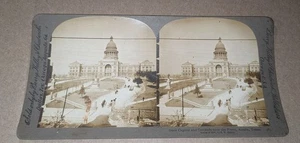Austin Texas Stereoview State Capitol & Grounds EW Kelley - Imagen 1 de 1