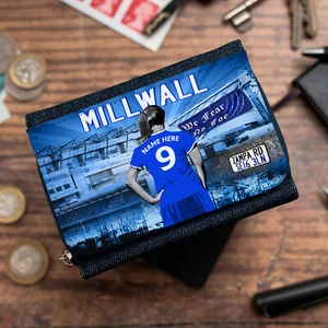 Personalised Millwall Purse Womens Football Coin ID Wallet Birthday Gift WF86 - Picture 1 of 10