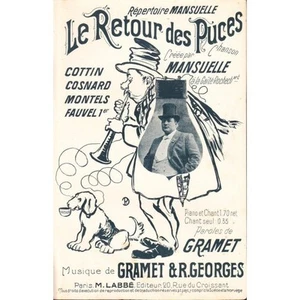 LE RETOUR DES PUCES chansonnette paroles GRAMET musique GEORGES piano chant - Imagen 1 de 1