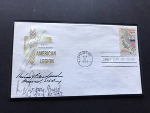 US 1969 FDC +American Legion#1369 +Autograph by Gen Ridgeway +Korean War UN Cmdr - Picture 1 of 2