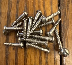 Antique Wood Screws # 6 X 3/4” Slotted Round Head Steel American 20 Pk Free Ship - Picture 1 of 4