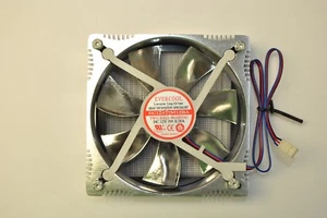 EverCool Low noise Fan, Two Ball Bearing EC12025M12BA with Filter - Picture 1 of 2