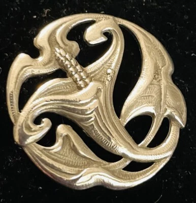 Ex Raro PLATA CON SELLO Artes y Manualidades CALLA LILLY, Ca principios de 1900 Foto 1 de 2