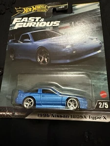 Hot Wheels 2024 Premium Fast & Furious Tokyo Drift 1996 Nissan 180SX Type X Blue - Picture 1 of 1