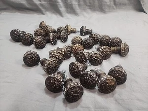 Perillas de cajón de gabinete de latón pesado con pedrería - Imagen 1 de 7