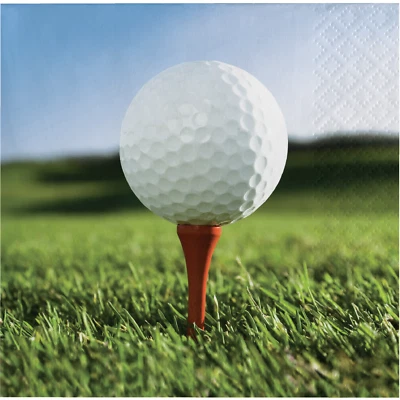 Golf Napkins Golf Party Napkins Beverage Napkins 16ct Party Supply - Image 1 of 2