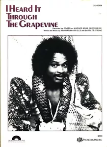 ROGER I HEARD IT THROUGH THE GRAPEVINE SHEET MUSIC-PIANO/V/GUITAR-1981-RARE-NEW - Imagen 1 de 1