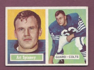 1957 TOPPS FOOTBALL #17 ART SPINNEY .99 SHIPPING P110 - Image 1 of 2