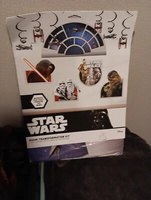 Kit de transformación de habitación Star Wars Episodio VII decoraciones de fiesta de cumpleaños Foto 1 de 4