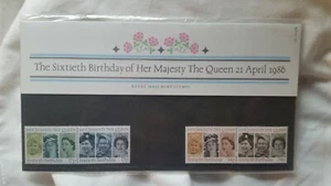 Sixtieth Birthday of Her Majesty The Queen 21 April 1986 Royal Mail Mint Stamps - Bild 1 von 11