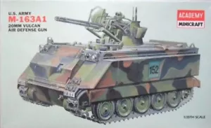 ACADEMY 1:35 CARRO ARMATO U.S. ARMY M 163A1 20mm VULCAN AIR DEFENSE GUN ART 1360 - Foto 1 di 1