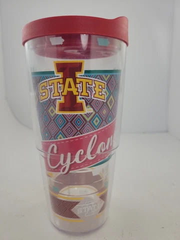Tervis Iowa State Cyclones 24oz. All Over Classic Tumbler Red Lid Cover