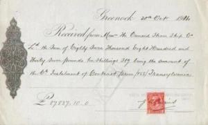 TRANSYLVANIA ORIGINAL Receipt for Building Liner 1914 - Picture 1 of 1