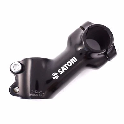 SATORI ángulo 40 grados 25,4 x 80 mm aleación MTB bicicleta de ciudad potencia - negro Foto 1 de 3