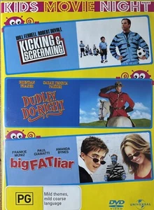 DVD NEW: Kicking and Screaming + Dudley Do-Right + Big Fat Liar - 3 Kids Movies - Picture 1 of 2