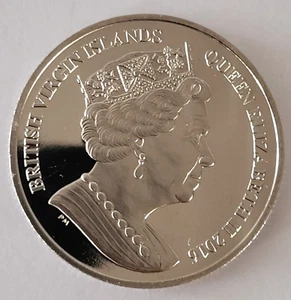 2016 $1 British Virgin Island Queen Elizabeth II - Picture 1 of 3