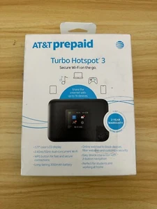AT&T ATTCKTHS02 Turbo Hotspot 256 MB, Black - Prepaid Hotspot - Photo 1 sur 2