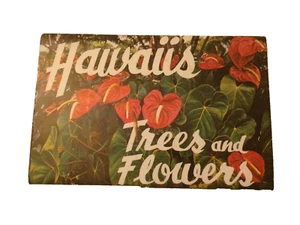 Cartolina libro souvenir alberi e fiori delle Hawaii 12 immagini a colori~HI - Foto 1 di 8