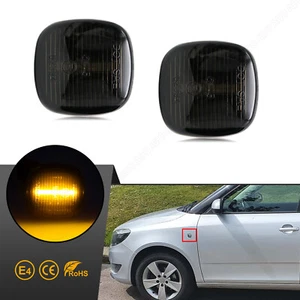 2x LED Side Indicators for Skoda Fabia 1+2 Octavia 1U | Audi A3 8L A4 | Seat Ibiza - Picture 1 of 12