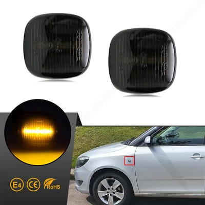 2x Led Seitenblinker für Skoda Fabia 1+2 Octavia 1U | Audi A3 8L A4 | Seat Ibiza - Bild 1 von 4