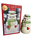 LENOX American By Design Snowman Christmas Treat Jar With Box