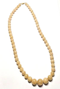 Unknown Vintage stone agate? graduated Bead Single Strand Necklace - Picture 1 of 4