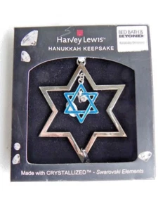 Harvey Lewis Hanukkah recuerdo con elementos cristalizados de Swarovski - Imagen 1 de 5