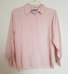 Vtg Pendleton Petite -  Size 4 - Women's - Button Down - Pink - Blouse / Shirt - Picture 1 of 5