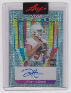 2023 LEAF VIVID JAKE HAENER ROOKIE RC 1/1 AUTO AUTOGRAPH PRE-PRODUCTION PROOF