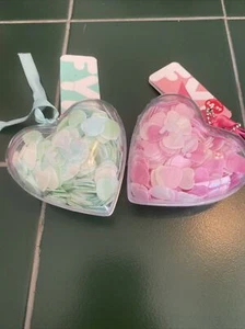 Neues FYI Badekonfetti! Rosa und grüne Herzen Vanille Zucker 0,70 Oz. - Bild 1 von 8