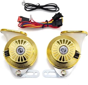 Car Horn Variable Sound Horn Kit with 3 Sound Modes 12V130dB High and Low Bass - Foto 1 di 5